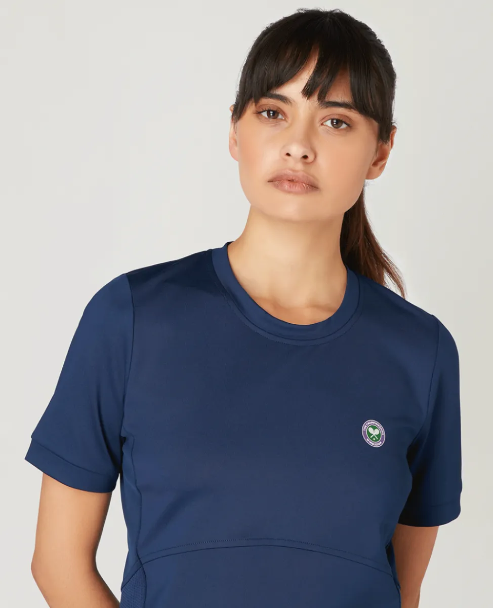 Wimbledon Tops & T-Shirts | Tops & T-Shirts-Women's Core Performance Tee - Navy