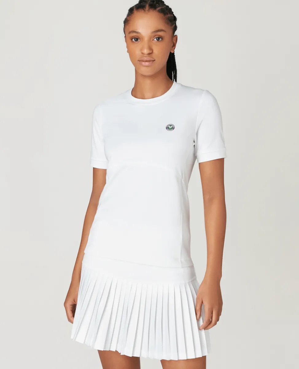 Wimbledon Tops & T-Shirts | Tops & T-Shirts-Women's Core Performance Tee - White