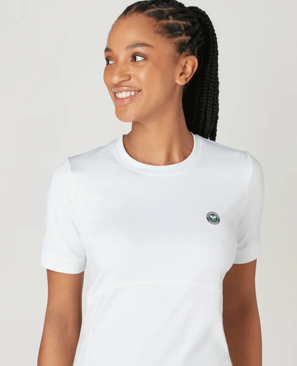 Wimbledon Tops & T-Shirts | Tops & T-Shirts-Women's Core Performance Tee - White