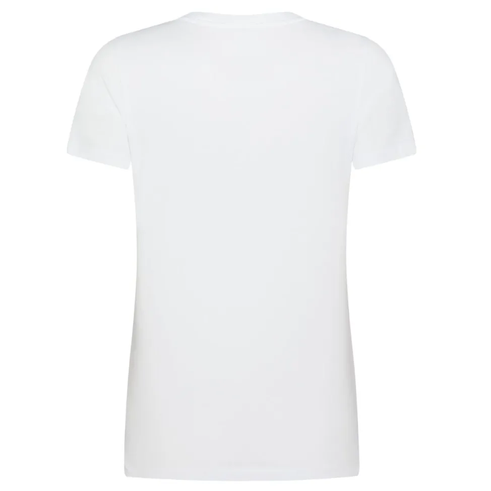 Wimbledon Tops & T-Shirts-Women's Court Word Cotton T-shirt - White