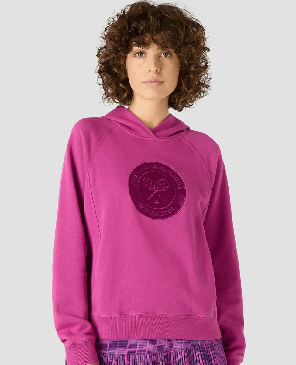 Wimbledon Sweatshirts & Hoodies-Womens Logo Hoodie - Purple