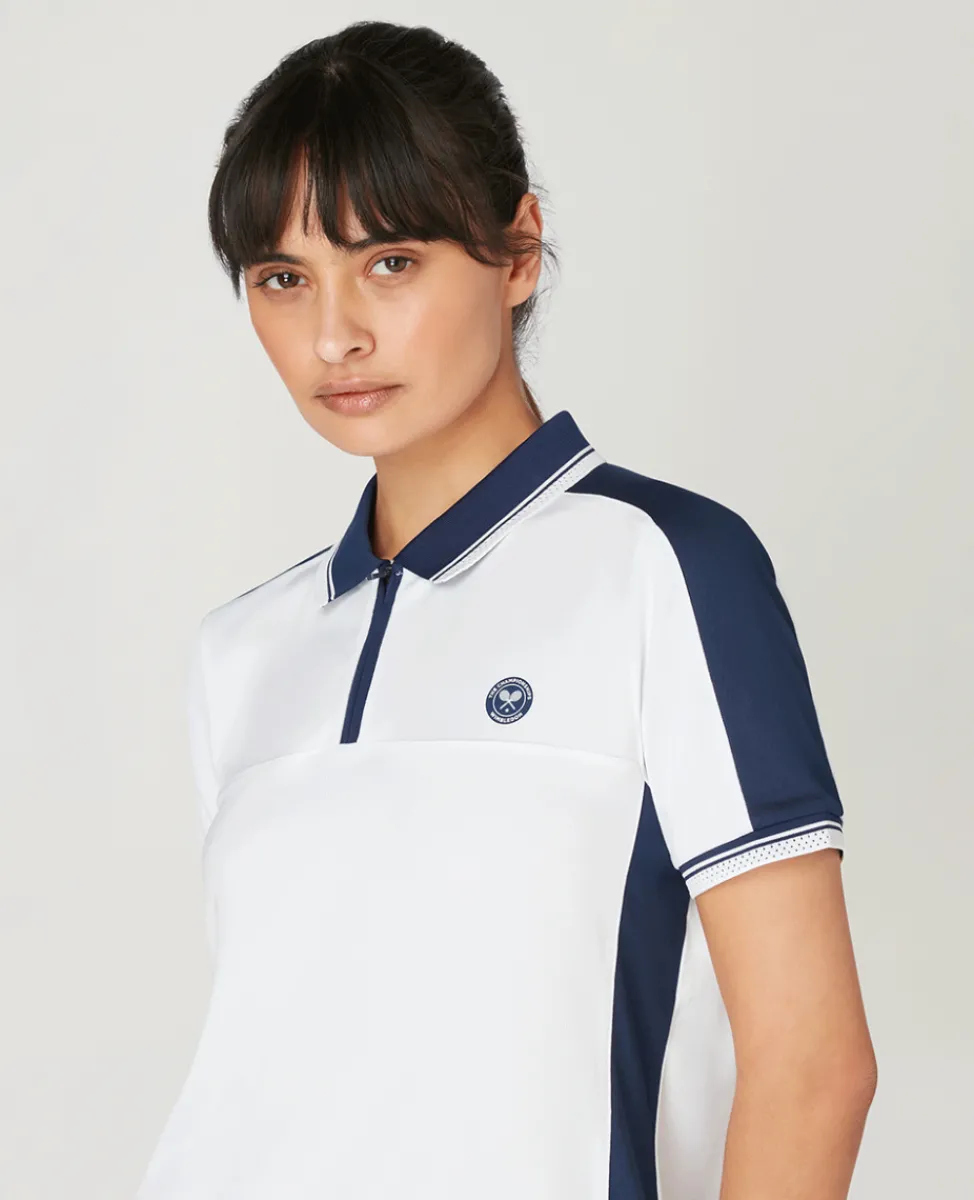 Wimbledon Tops & T-Shirts | Tops & T-Shirts-Womens Panel Polo - Multi