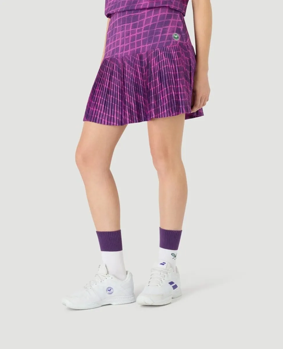 Wimbledon Dresses & Skorts | Dresses & Skirts-Womens Performance Grid Skort - Purple