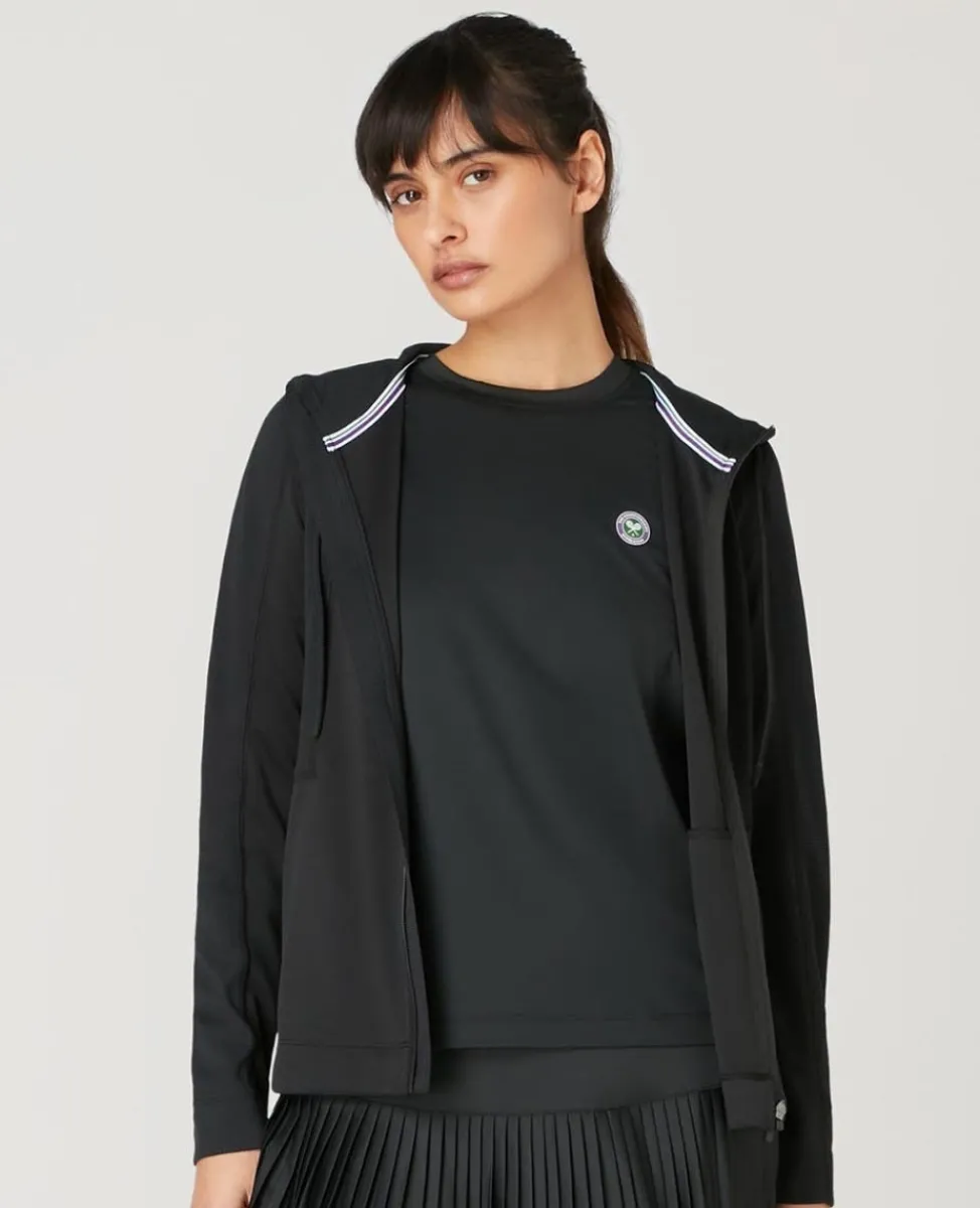 Wimbledon Sweatshirts & Hoodies | Sweatshirts & Hoodies-Womens Performance Hoody - Black