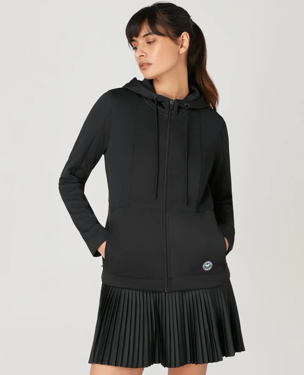 Wimbledon Sweatshirts & Hoodies | Sweatshirts & Hoodies-Womens Performance Hoody - Black