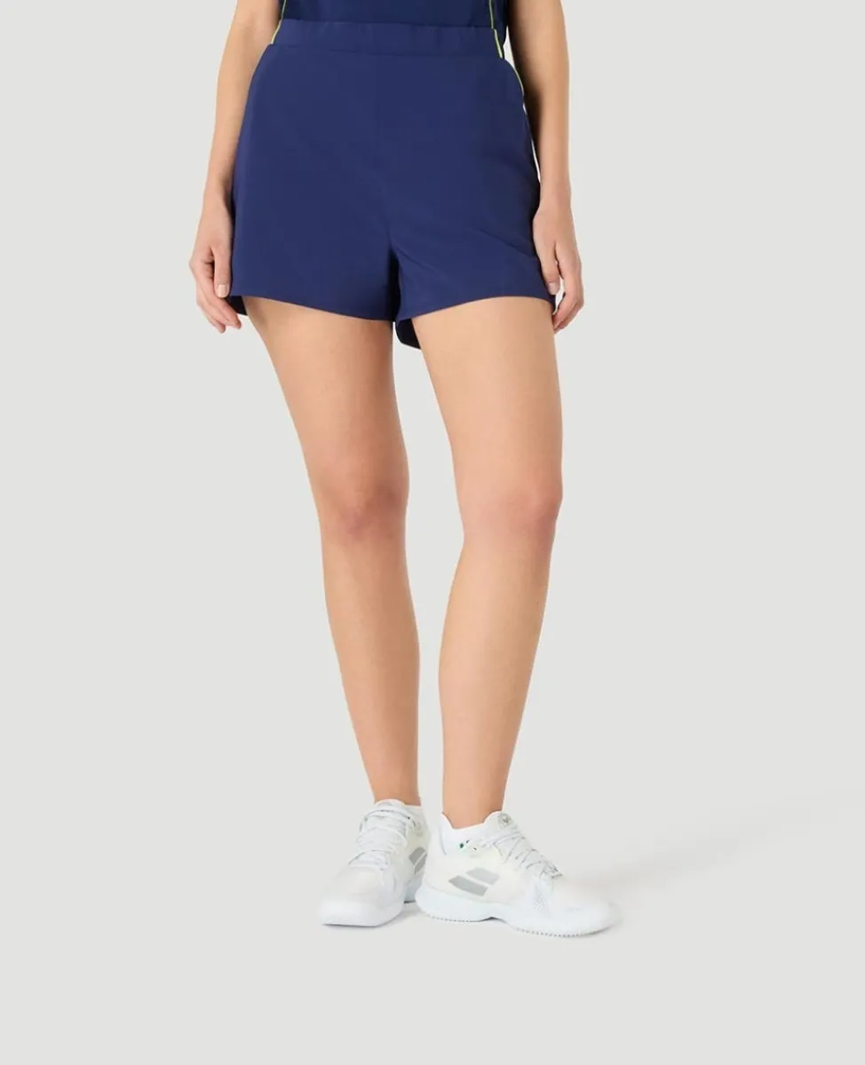 Wimbledon Trousers & Shorts | Trousers & Shorts-Womens Performance Piping Shorts - Navy