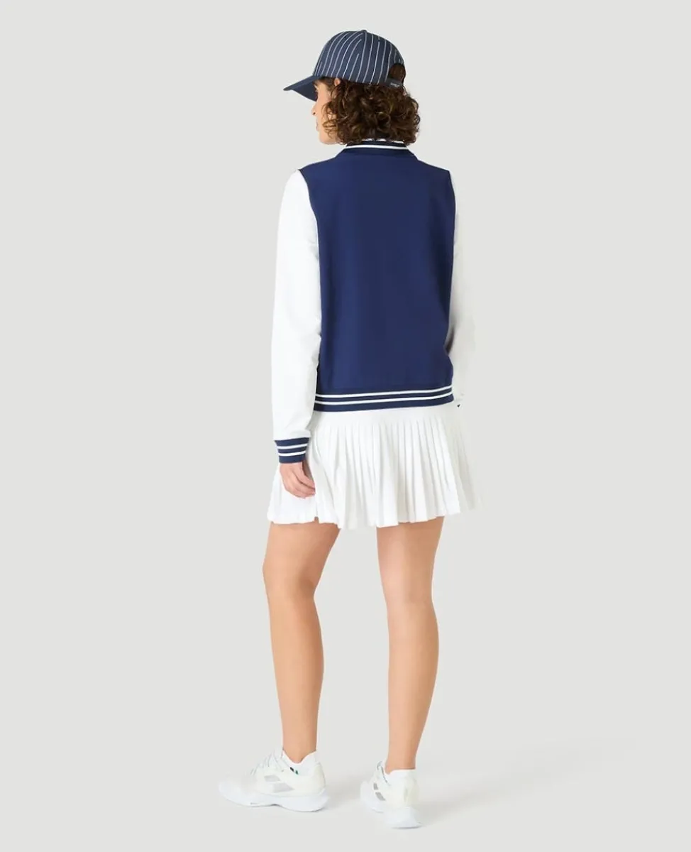 Wimbledon Jackets & Coats-Womens Performance Varsity Jacket - Navy & White