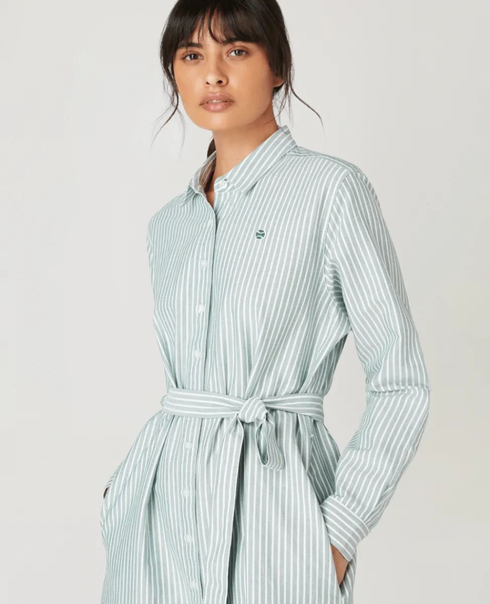 Wimbledon Dresses & Skirts-Womens Shirt Dress - Green