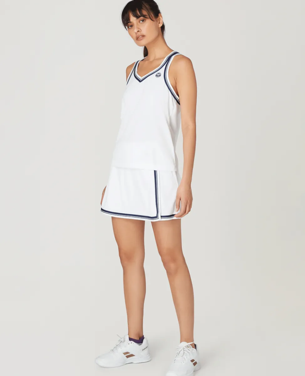 Wimbledon Dresses & Skorts | Dresses & Skirts-Womens Skort - White & Navy